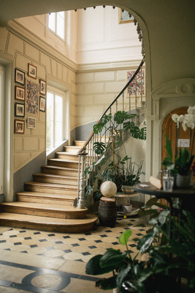 petit château de conteville-yvetot-escalier